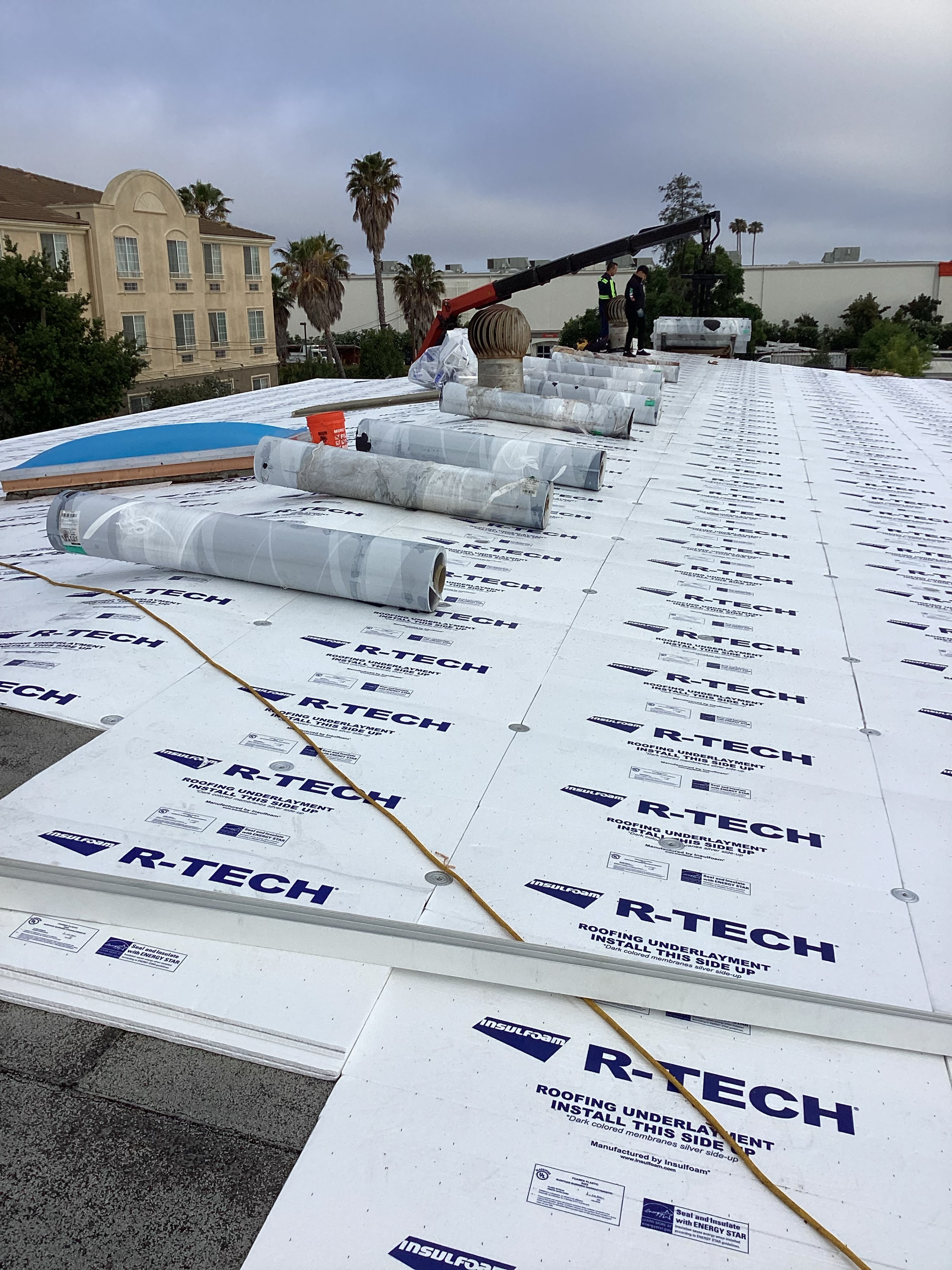 Roof opening and framing work